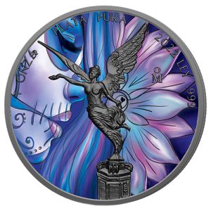 1 oz Silber Libertad 2022 – Lotus Girl, Art Color Collection