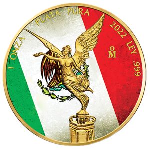 1 oz Silver Libertad 2022 – Mexican Flag, Art Color Collection