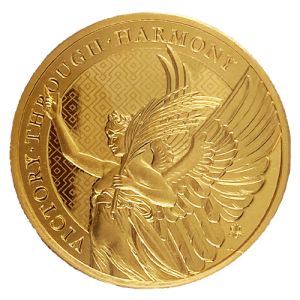 1 oz Gold Victory, Queens Virtues 2021 Series First Edition