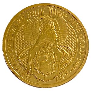 1 oz Gold Griffin of Edward III, Queens Beasts Series 2017