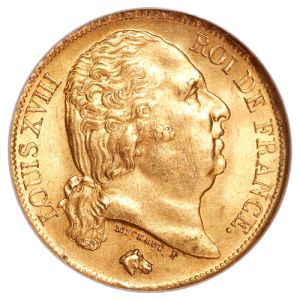 20 Francs Gold Louis XVIII