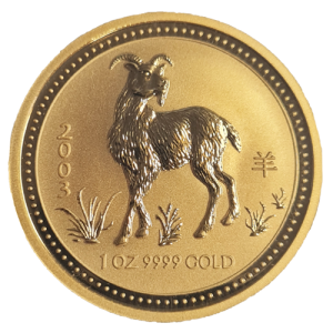 1 oz Gold Goat 2003, Lunar Series I