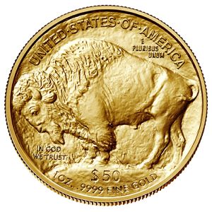 1 oz Gold Coin American Buffalo, backdated