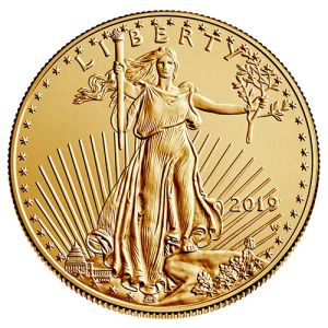 1/2 oz Gold American Eagle, backdated