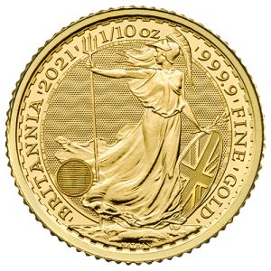 1/10 oz Gold Coin Britannia
