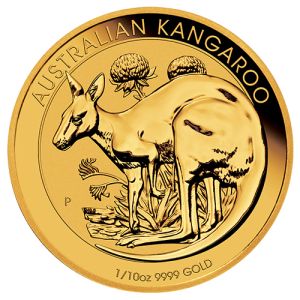 1/10 oz Gold Kangaroo Nugget 