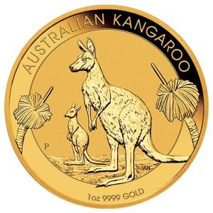 1 oz Gold Kangaroo Nugget, backdated