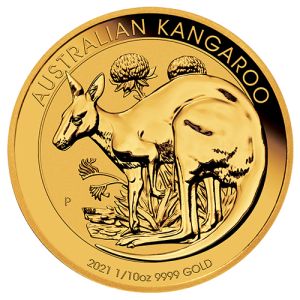 1/10 oz Gold Coin Kangaroo Nugget 