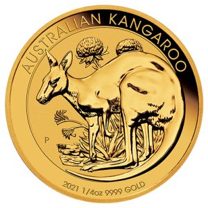 1/4 oz Gold Coin Kangaroo Nugget 