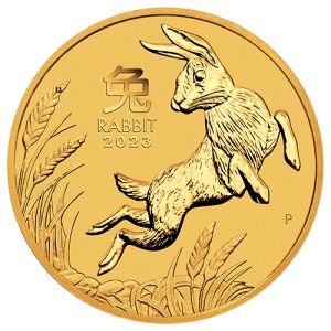 2 oz Gold Coin Rabbit 2023, Lunar Series III