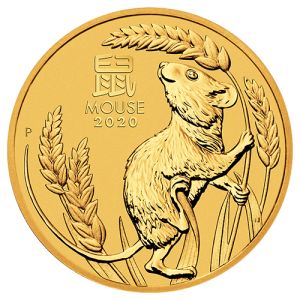 1/2 oz Gold Coin Mouse 2020, Lunar Series III 