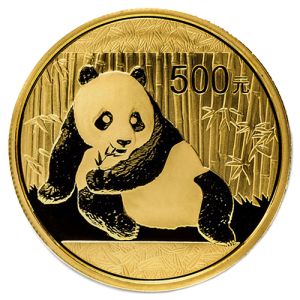 1 oz Gold China Panda, backdated