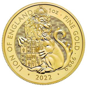 1 oz Gold Lion of England, Royal Tudor Beasts Series 2022