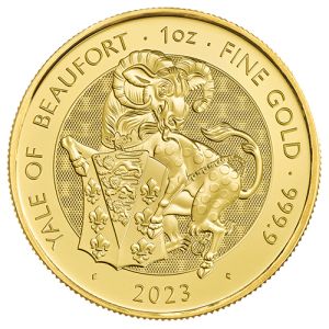 1 oz Gold Yale of Beaufort, Royal Tudor Beasts Series 2023