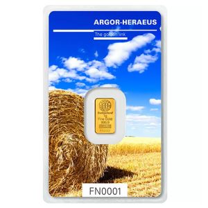 1g Gold Bar Argor Heraeus, Limited Edition SUMMER