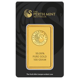 100g Gold Bar Perth Mint
