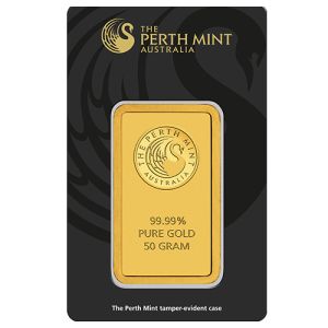 50g Gold Bar Perth Mint