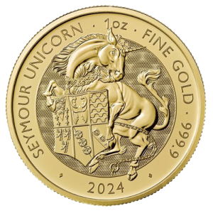 1oz Gold Seymour Unicorn, Royal Tudor Beasts Series 2024