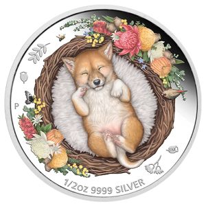 1/2 oz Silver Dingo Coloured, Dreaming Down Under Series 2021