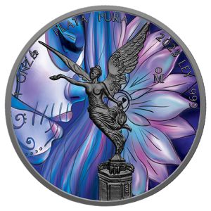 1 oz Silver Libertad 2023 – Lotus Girl, Art Color Collection