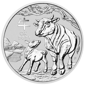 1/2 oz Silver Coin Ox 2021, Lunar Series III 
