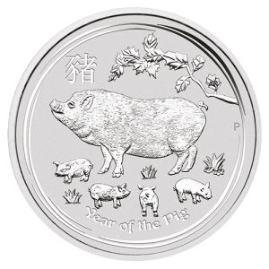 1/2 oz Silver Coin Pig 2019, Lunar Series II