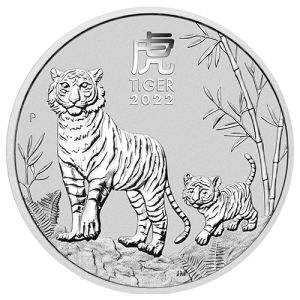 5 oz Silver Coin Tiger 2022, Lunar Series III