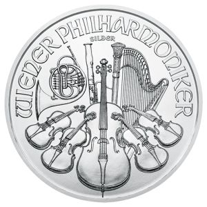 1 oz Silver Vienna Philharmonic backdated