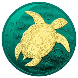 1 oz Silver Hawksbill Space Turtle 2022